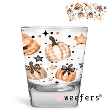 Load image into Gallery viewer, Watercolor Fall Plaid Pumpkins UV DTF Cup Wrap - Weefers
