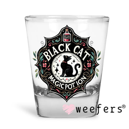 Black Cat Magic Potion Halloween UV DTF Decal - Weefers