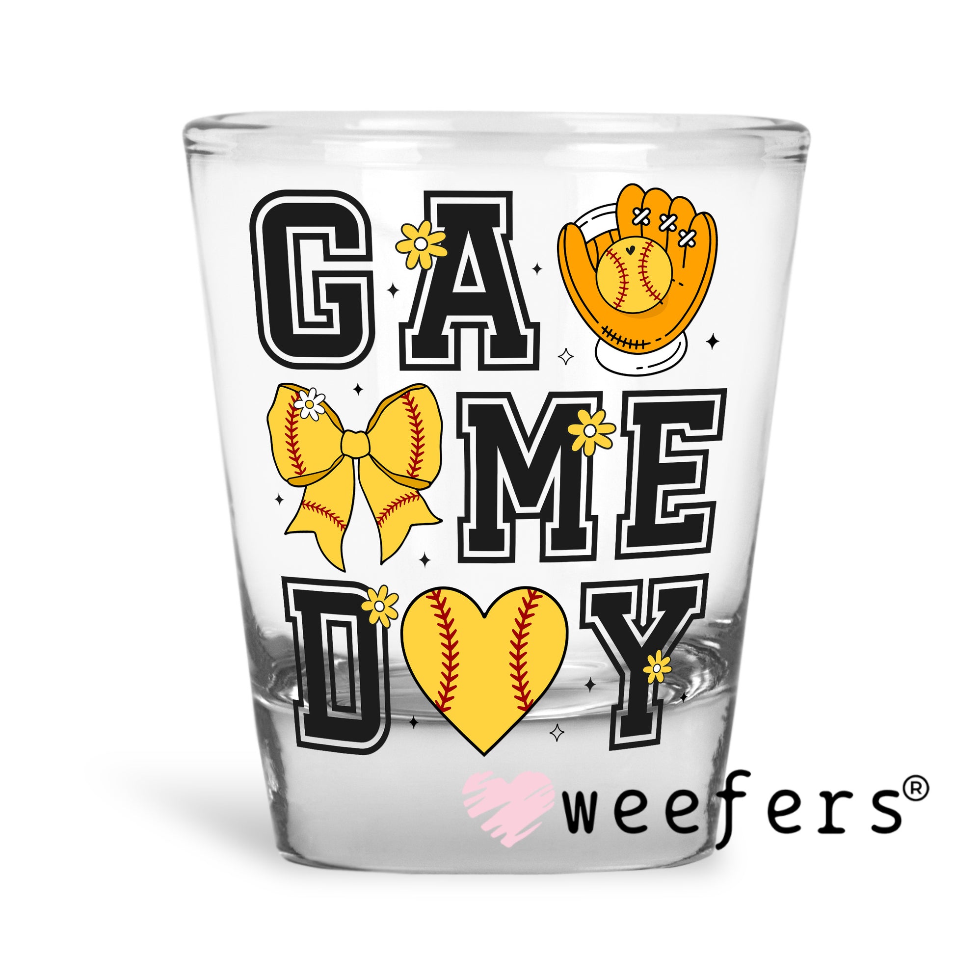 Coquette Game Day Shot Glass UV DTF Decals (10) Vol. 19 - Weefers