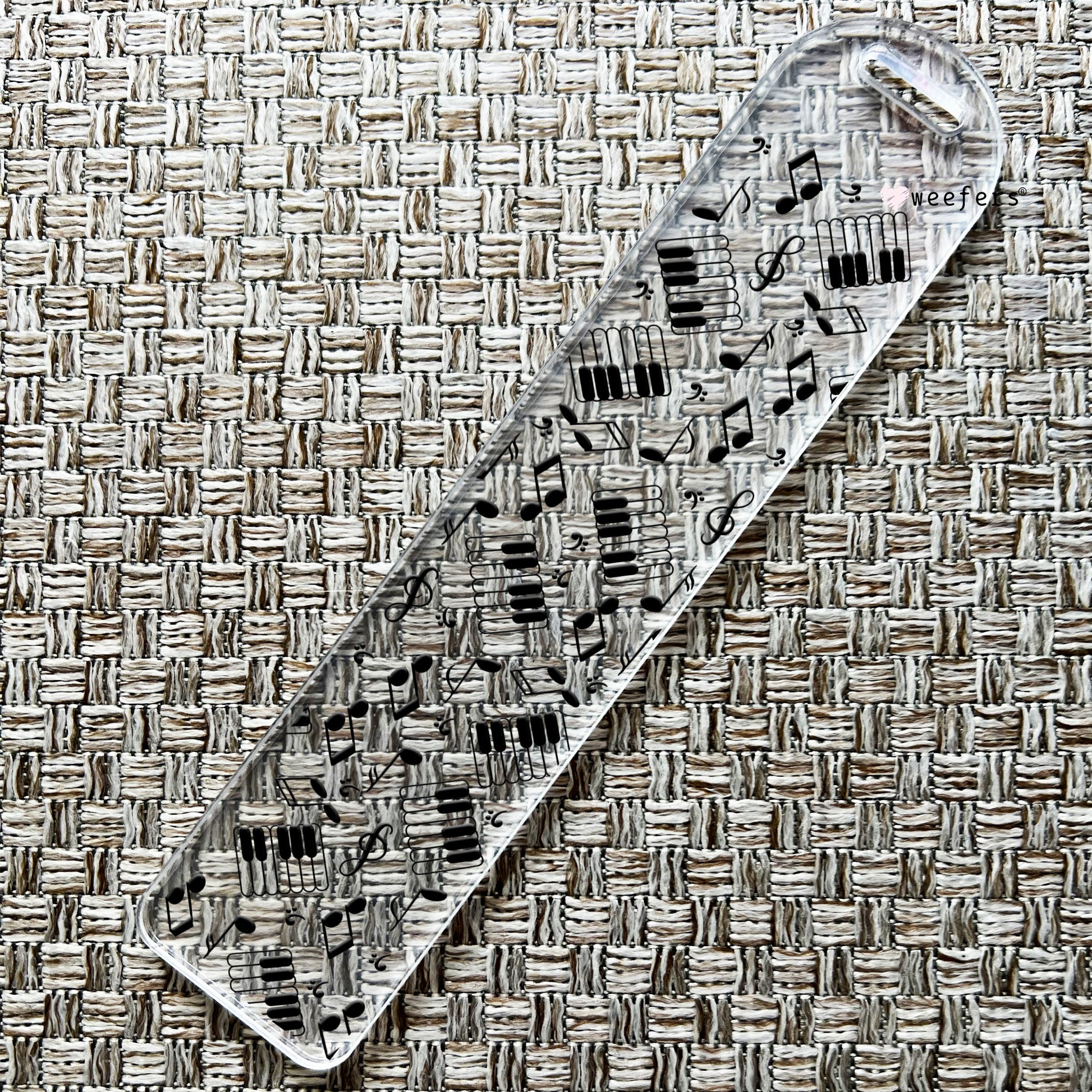 Musical Notes Bookmark UV DTF Decal - Weefers