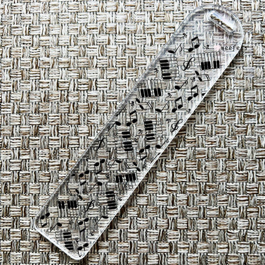 Musical Notes Bookmark UV DTF Decal - Weefers