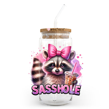 Sasshole 20oz Libbey Glass Can, 34oz Hip Sip UV DTF or Sublimation Decal Transfer - Weefers