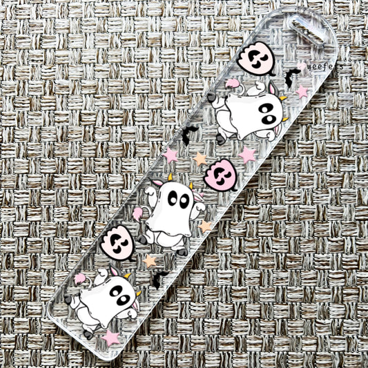 Cow Ghosts Bookmark UV DTF Decal - Weefers