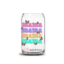 Load image into Gallery viewer, a glass jar with the words mama, mama and mama on it
