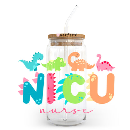 NICU Nurse 20oz Libbey Glass Can UV DTF or Sublimation Wrap - Decal Transfer - Weefers