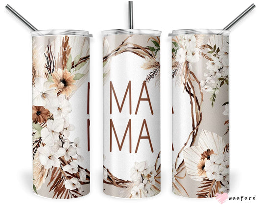 20oz Skinny Tumbler Wrap - Boho Feathers Mama - Weefers