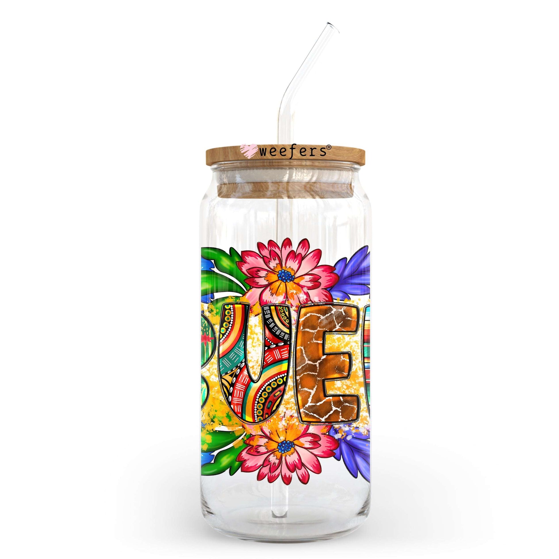 Abuela Spanish Grandma 20oz Libbey Glass Can, 34oz Hip Sip, 40oz Tumbler UV DTF or Sublimation Decal Transfer - Weefers