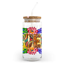 Load image into Gallery viewer, Abuela Spanish Grandma 20oz Libbey Glass Can, 34oz Hip Sip, 40oz Tumbler UV DTF or Sublimation Decal Transfer - Weefers
