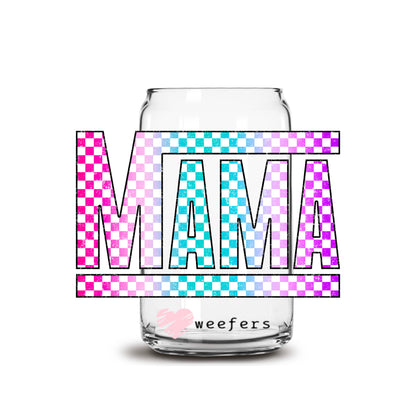 Mama Skateboard style 16oz Libbey Glass Can UV DTF or Sublimation Wrap - Decal Transfer - Weefers