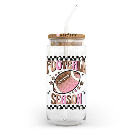 Football Season 20oz Libbey Glass Can, 34oz Hip Sip, 40oz Tumbler, 24oz Cold Cup UV DTF or Sublimation Decal Transfer - Weefers