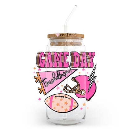 Game Day Touchdown 20oz Libbey Glass Can, 34oz Hip Sip, 40oz Tumbler, 24oz Cold Cup UV DTF or Sublimation Decal Transfer - Weefers