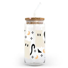 Load image into Gallery viewer, Cat Ghosts 20oz Libbey Glass Can, 34oz Hip Sip, 40oz Tumbler, 24oz Cold Cup UV DTF or Sublimation Decal Transfer - Weefers
