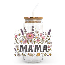 Load image into Gallery viewer, a glass jar with a straw in it that says mama
