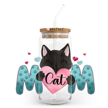 Load image into Gallery viewer, a glass jar with a cat inside of it
