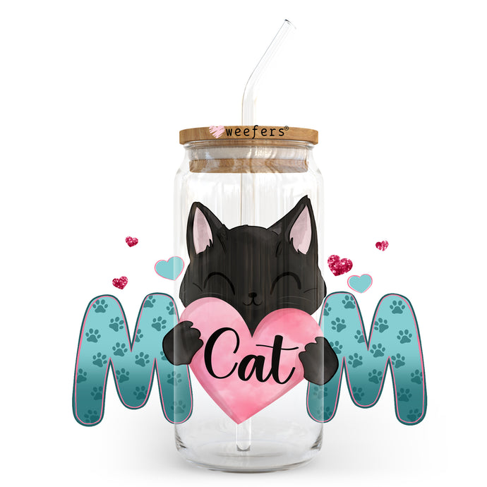 a glass jar with a cat inside of it