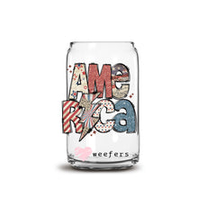 Load image into Gallery viewer, a glass jar with the word america on it
