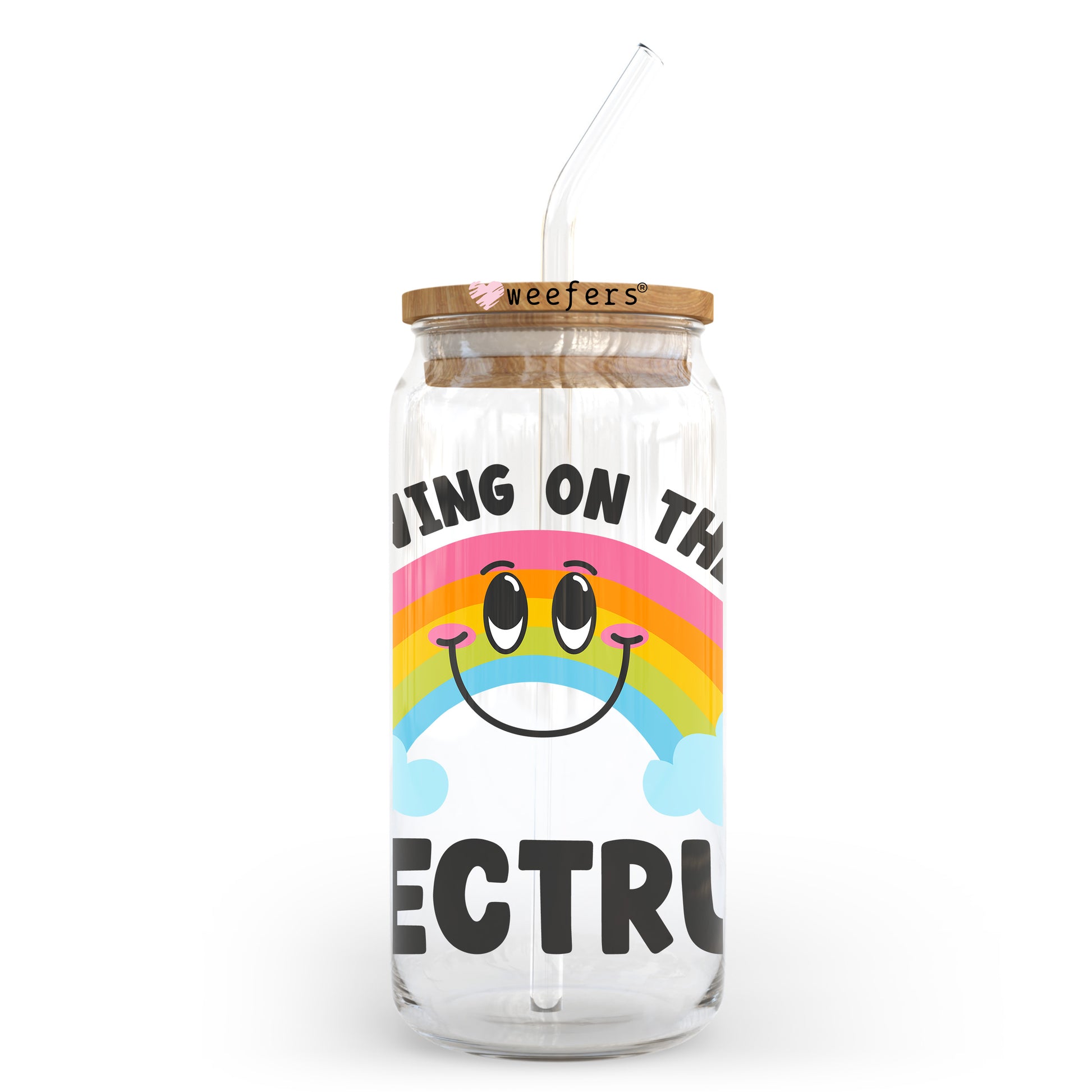 Living on the Spectrum 20oz Libbey Glass Can UV DTF or Sublimation Decal Transfer - Weefers