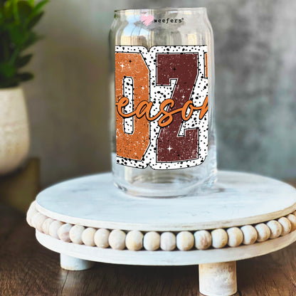 Cozy Season 16oz Libbey Glass Can UV DTF Decal Transfer - Weefers