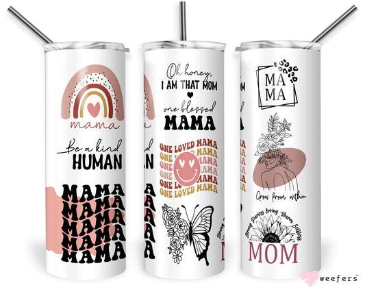 20oz Skinny Tumbler Wrap - Mama Daily Reminders - Weefers