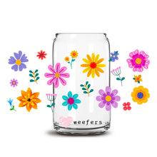 Load image into Gallery viewer, UVDTF a glass jar with flowers painted on it
