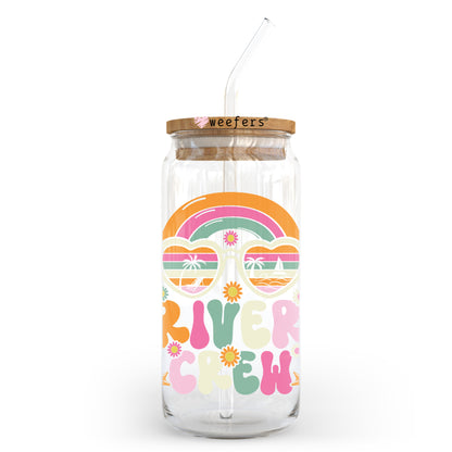 River Crew 20oz Libbey Glass Can, 34oz Hip Sip, 40oz Tumbler, 24oz Cold Cup UV DTF or Sublimation Decal Transfer - Weefers