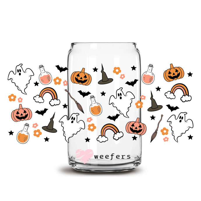 Halloween Potion 16oz Libbey Glass Can UV DTF or Sublimation Wrap Decal Transfer - Weefers