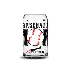 Load image into Gallery viewer, Baseball Mom Bats and Balls 16oz Libbey Glass Can UV-DTF or Sublimation Wrap - Decal
