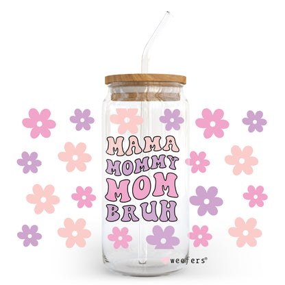 Mama Mommy Mom Bro 20oz Libbey Glass Can, 34oz Hip Sip, 40oz Tumbler UV DTF or Sublimation Decal Transfer - Weefers