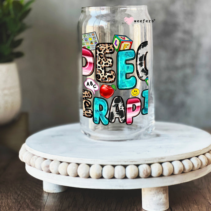 a glass jar with the word pep rapp painted on it