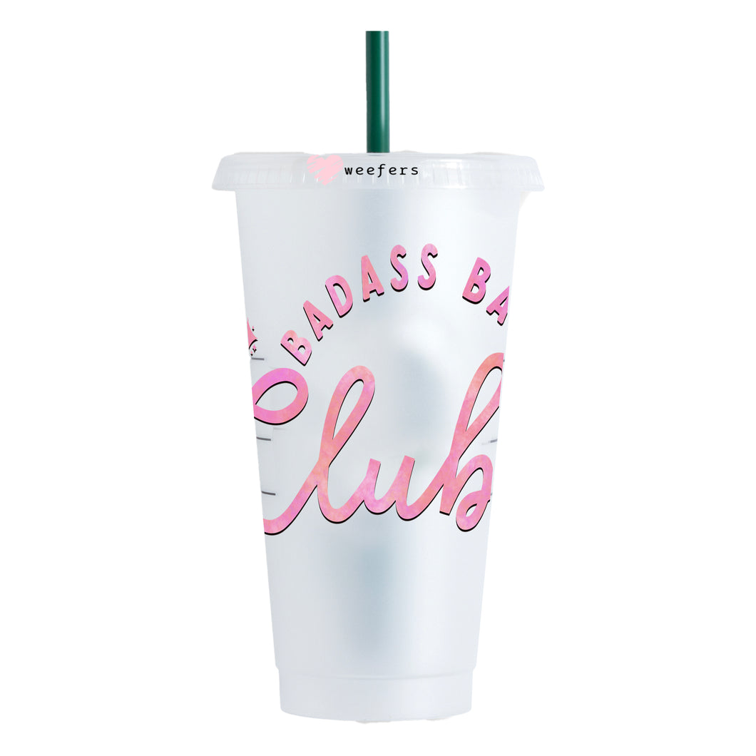 Badass Babes Club 24oz UV-DTF Cold Cup Wrap - Ready to apply Decal