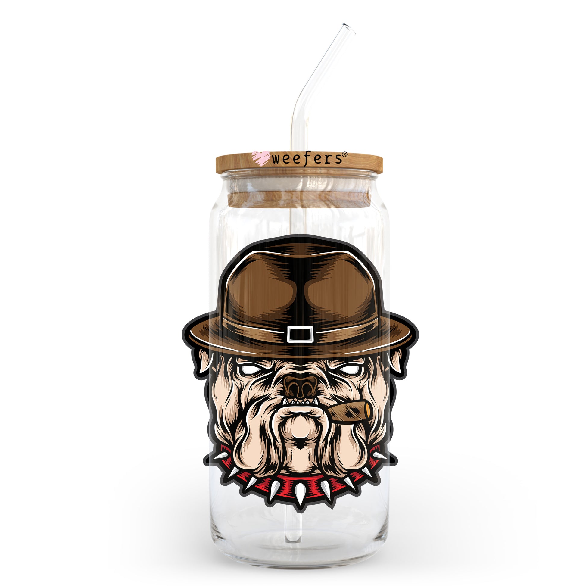 Mad Dog 20oz Libbey Glass Can UV DTF or Sublimation Wrap - Decal Transfer Weefers