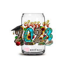 Load image into Gallery viewer, Western Class of 2023 Grad 16oz Libbey Glass Can UV-DTF or Sublimation Wrap - Decal
