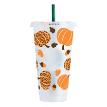Load image into Gallery viewer, Leopard Pumpkins 24oz UV-DTF Cold Cup Wrap - Ready to apply Wrap - HOLE
