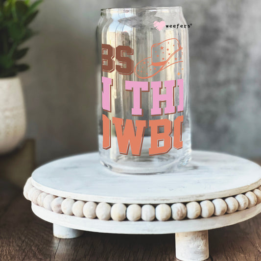 Dibs on the Cowboy 16oz Libbey Glass Can UV DTF or Sublimation Cup Wrap - Decal Transfer Weefers
