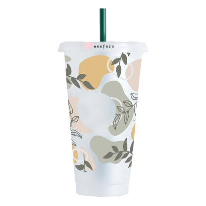 Boho Abstract UV DTF Cold Cup Wrap- Hole - Ready to apply - Weefers