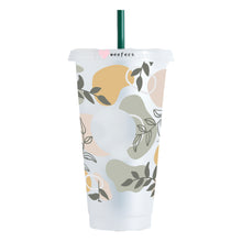 Load image into Gallery viewer, Boho Abstract UV-DTF Cold Cup Wrap- Hole - Ready to apply
