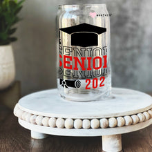 Load image into Gallery viewer, a glass jar with a graduation cap on it
