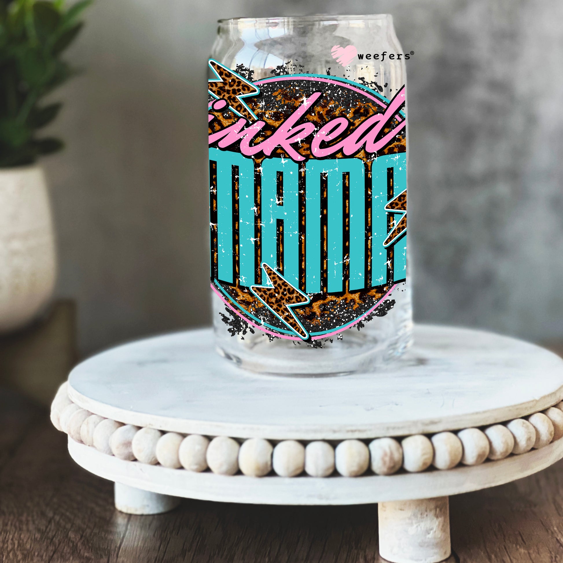 Inked Mama 16oz Libbey Glass Can UV DTF or Sublimation Wrap - Decal - Weefers