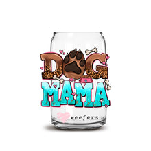 Load image into Gallery viewer, a glass with the words dog mama on it
