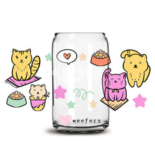 Load image into Gallery viewer, The Cats Meow 16oz Libbey Glass Can UV-DTF or Sublimation Wrap - Decal
