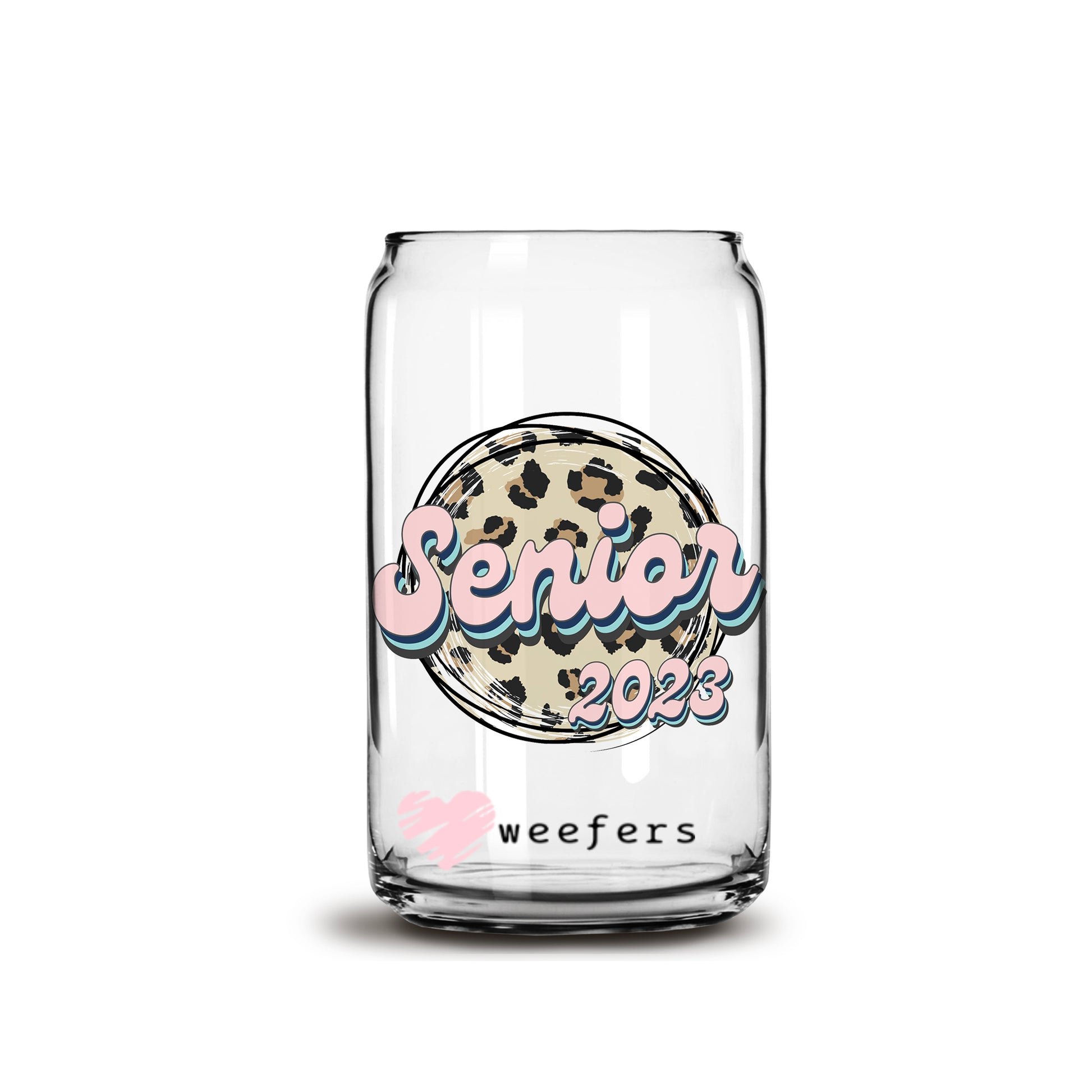 Retro Senior 23 16oz Libbey Glass Can UV DTF or Sublimation Wrap - Decal - Weefers