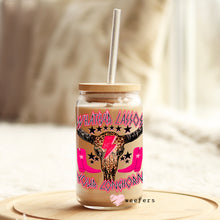 Load image into Gallery viewer, Whatever Lassos Your Longhorn Rodeo Your  16oz Libbey Glass Can UV-DTF or Sublimation Wrap - Decal
