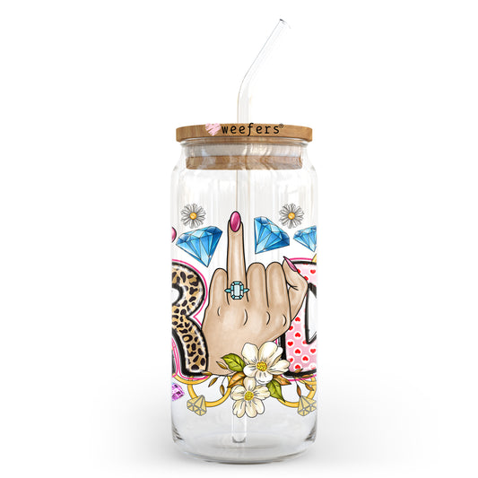 Bride 20oz Libbey Glass Can, 34oz Hip Sip, 40oz Tumbler UV DTF or Sublimation Decal Transfer Weefers