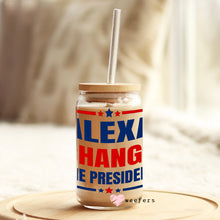 Load image into Gallery viewer, Alexa Change the President 16oz Libbey Glass Can UV-DTF or Sublimation Wrap - Decal
