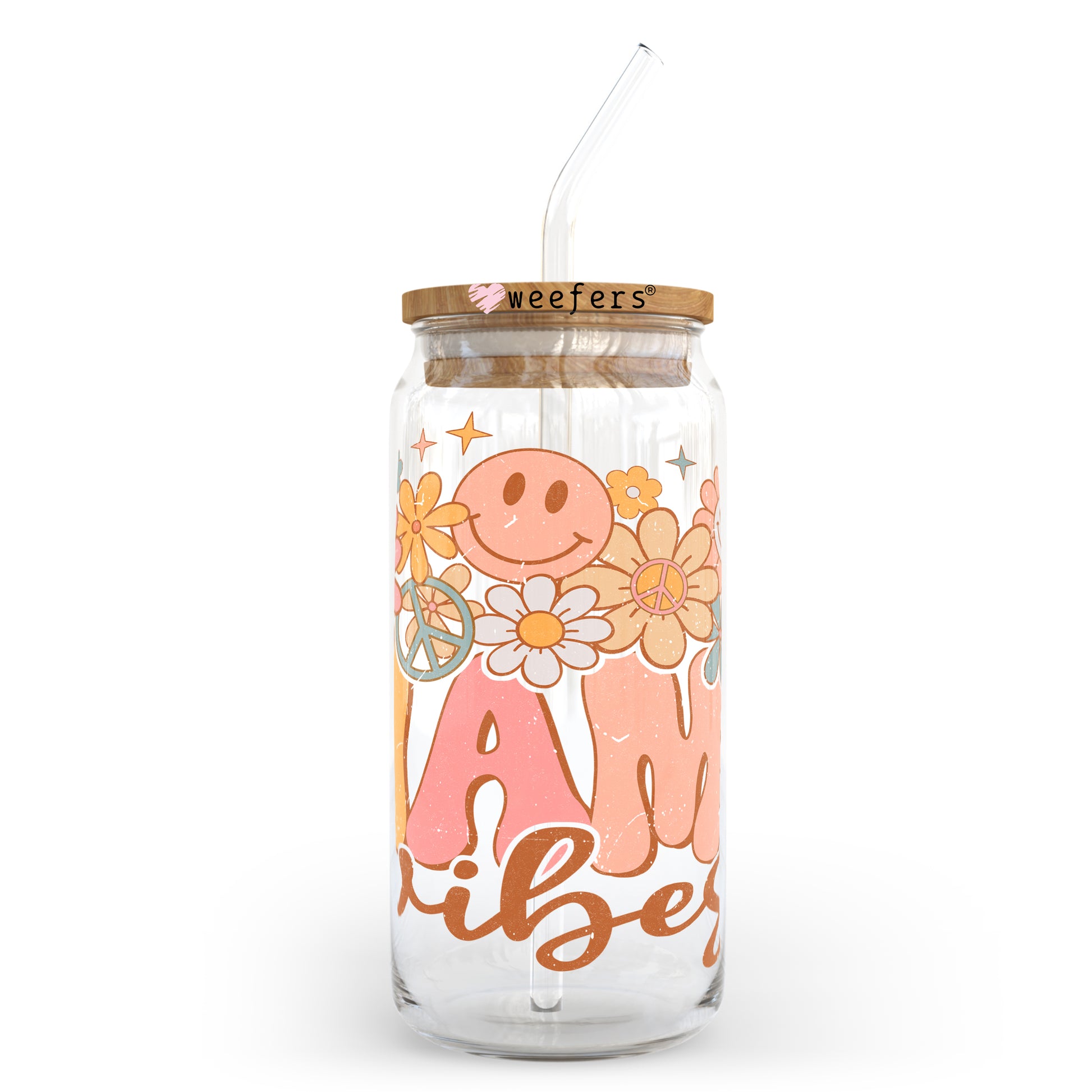 Retro Mama Vibes 20oz Libbey Glass Can, 34oz Hip Sip, 40oz Tumbler UV DTF or Sublimation Decal Transfer - Weefers