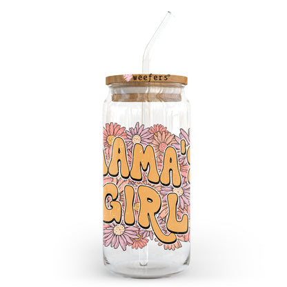 Mama's Girl 20oz Libbey Glass Can UV DTF or Sublimation Wrap - Decal - Weefers