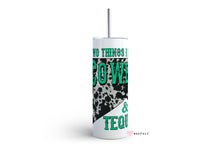 Load image into Gallery viewer, 20oz Skinny Tumbler Wrap - Two Things I don&#39;t Chase Cowboys and Tequila
