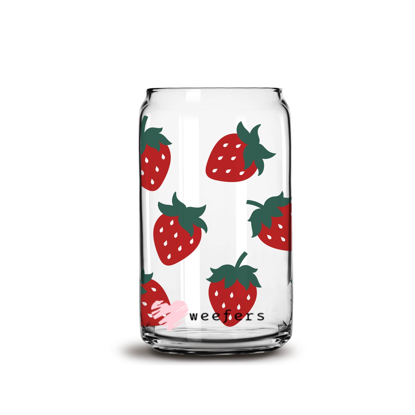 Strawberry Fields Libbey Glass Can Wrap UV DTF Sublimation Transfers - Weefers