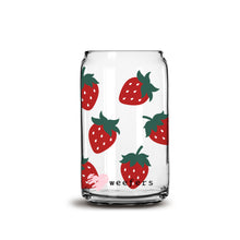 Load image into Gallery viewer, Strawberry Fields Libbey Glass Can Wrap UV-DTF Sublimation Transfers
