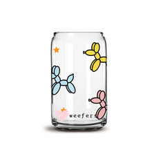 Load image into Gallery viewer, Balloon Dog Filled Color Libbey Glass Can Wrap UV-DTF Sublimation Transfers
